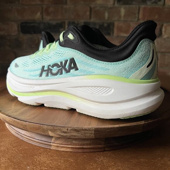 Hoka One One Bondi 9 Luna Moth Blue Spark Men's 8.5 Road Running Shoes Sneakers - Picture 3 of 16